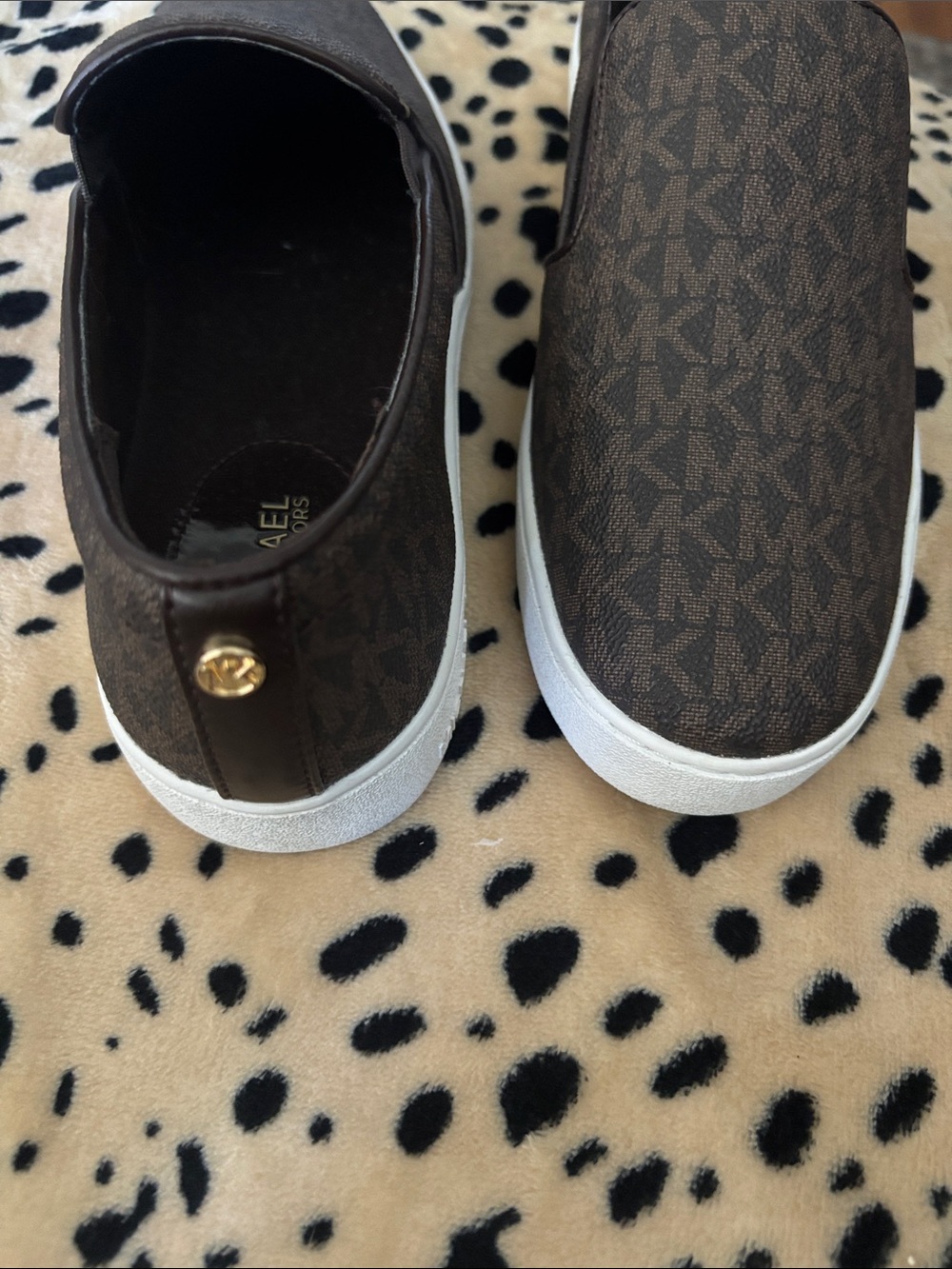 Michael Kors Brown Logo-Print Slip-On Sneakers - Picture 5 of 5